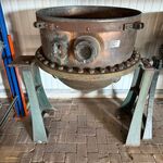 Industriële kantelbare kookketel, Jamketel met handwiel, koper/brons/g